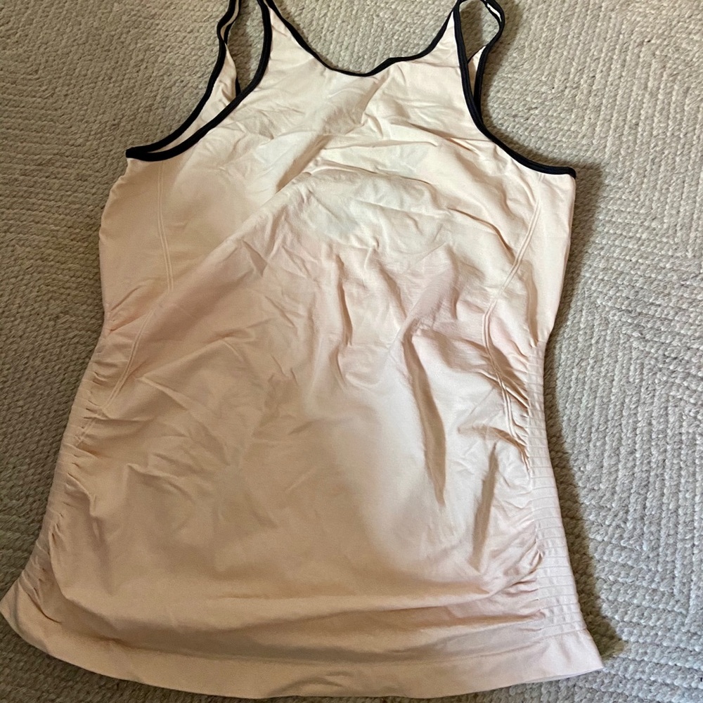 Blush low back ballerina tank top